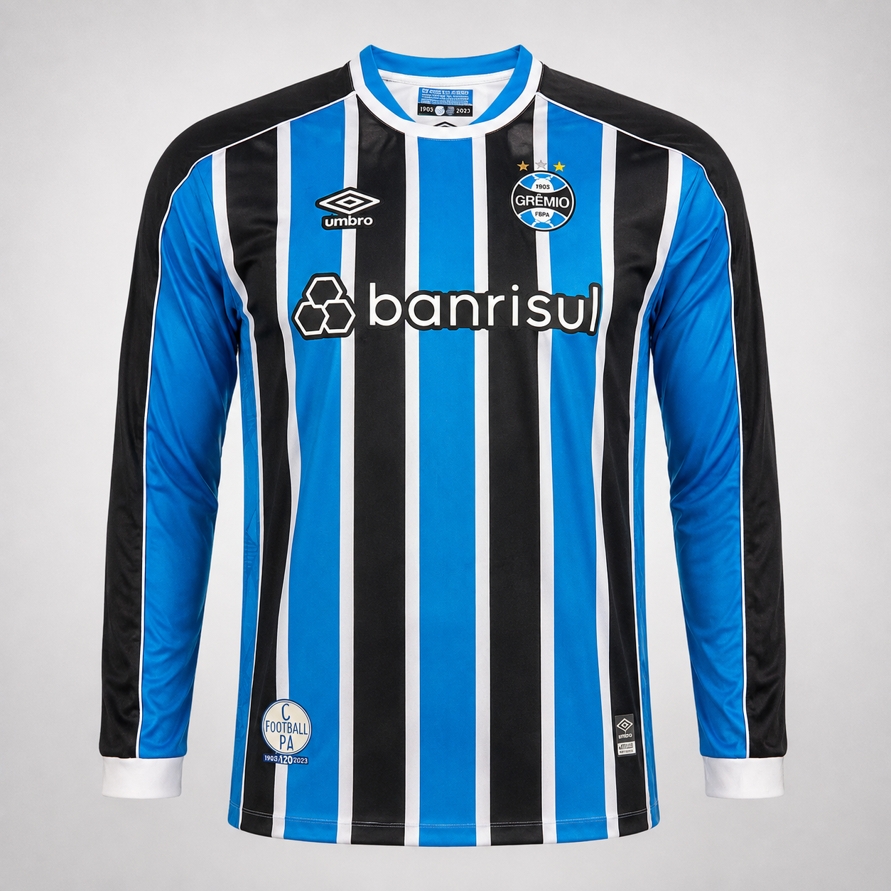 Queima de Estoque - Camisa Grêmio 2023 - Manga Longa - Tamanho G